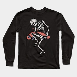 Skater skull Long Sleeve T-Shirt